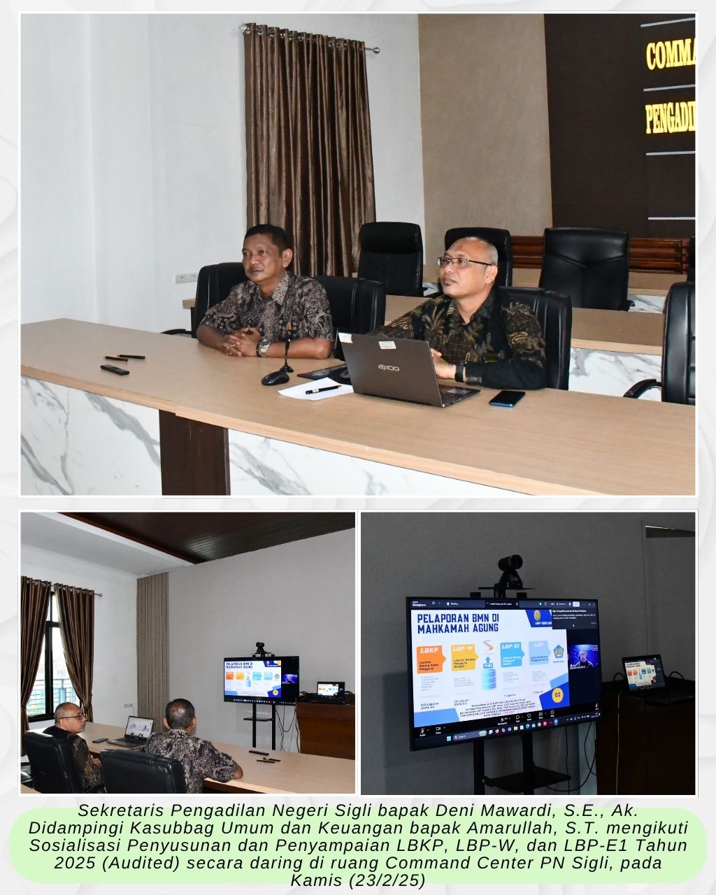 SOSIALISASI PENYUSUNAN DAN PENYAMPAIAN LBKP, LBP-W, DAN LBP-E1 TAHUN 2025 (AUDITED)